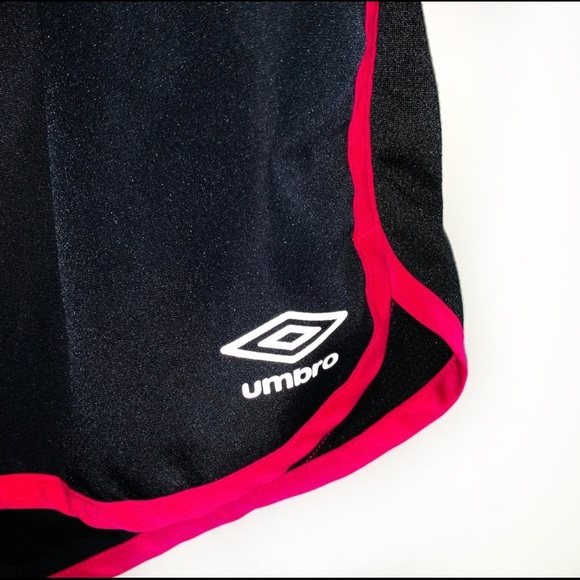 Umbro Black & Pink Shorts - Sz L - Picture 4 of 4